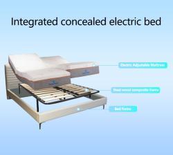 Кровать металлическая регулируемая односпальная или двуспальная для дома (арт. 26-1702022)