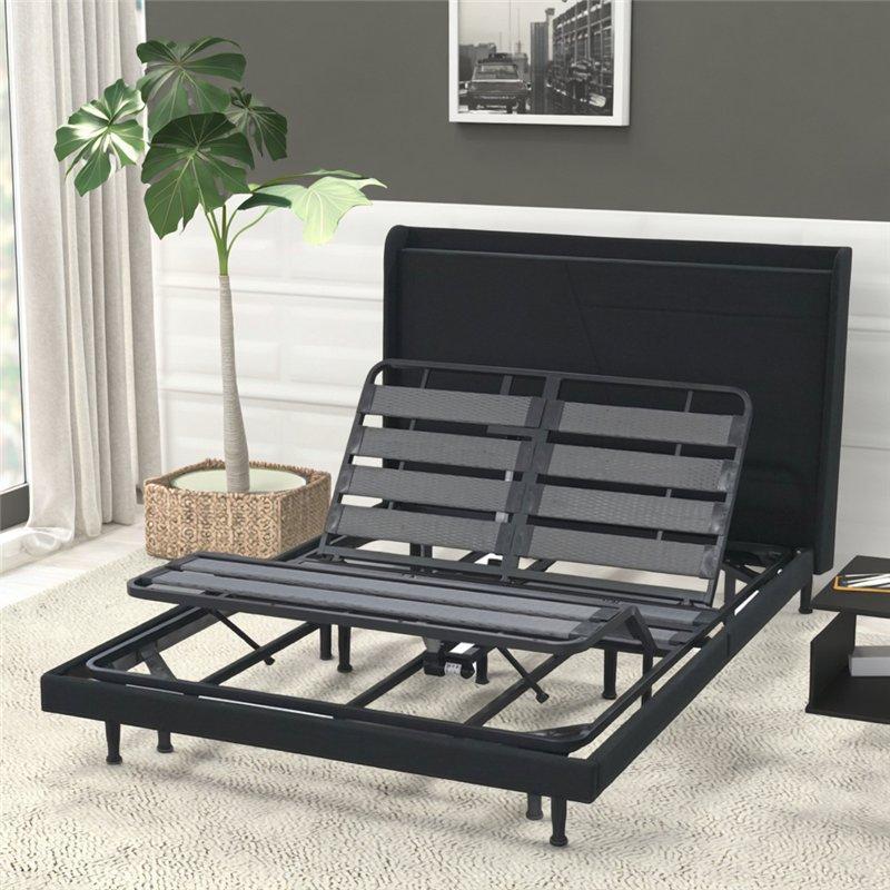 Кровать металлическая двуспальная регулируемая электрическая для сна (арт. 26-1702027)