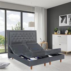 Кровать с регулируемой основой и массажем для спальни (арт. 26-1702074)