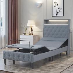 Кровать с вибромассажем и LED, bluetooth, металл (арт. 26-1702079)