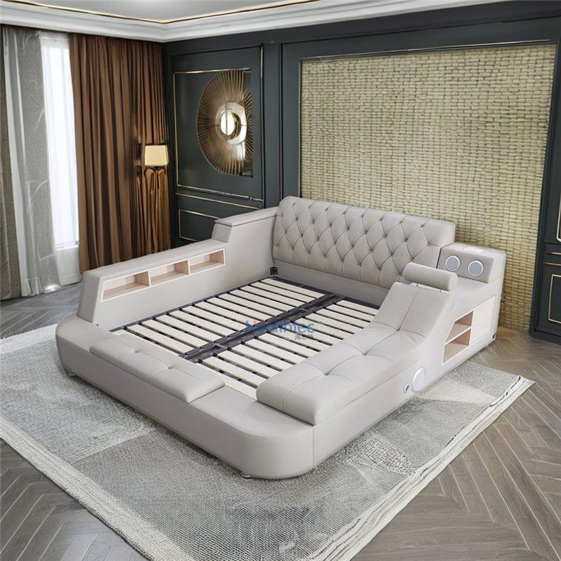 Кровать двуспальная мягкая с ящиками для спальни (арт. 26-1702081)