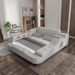 Кровать кожаная king-size с музыкой для отелей (арт. 26-1702094)