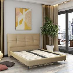 Кровать двуспальная кожаная king size для дома и отеля (арт. 26-1702103)