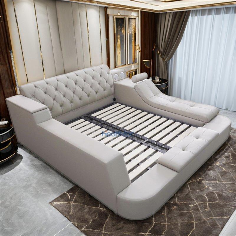 Кровать с массажем и беспроводной зарядкой для спальни (арт. 26-1702140)