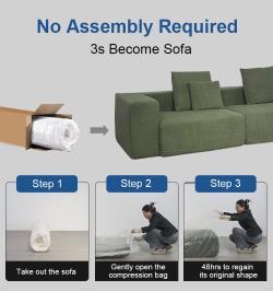 Диван модульный минимализм для гостиной (арт. 26-1702224)