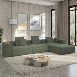 Диван угловой модульный l-образный зеленый для гостиной (арт. 26-1702258)