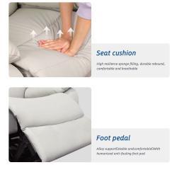 Диван-кресло кожаный электрический для гостиной (арт. 26-1702270)