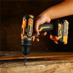 Аккумуляторная дрель 20V легкая с ударом 2 батареи 1500мАч (арт. 26-2402061)