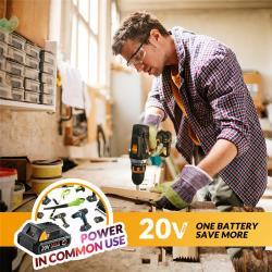 Аккумуляторная дрель 20V 1500mAh для дома (арт. 26-2402081)