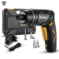 Deko электрический шуруповерт с поворотной ручкой и LED фонарем (арт. 26-2402084)