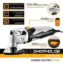 Deko электрический осциллирующий триммер с насадками (арт. 26-2402120)