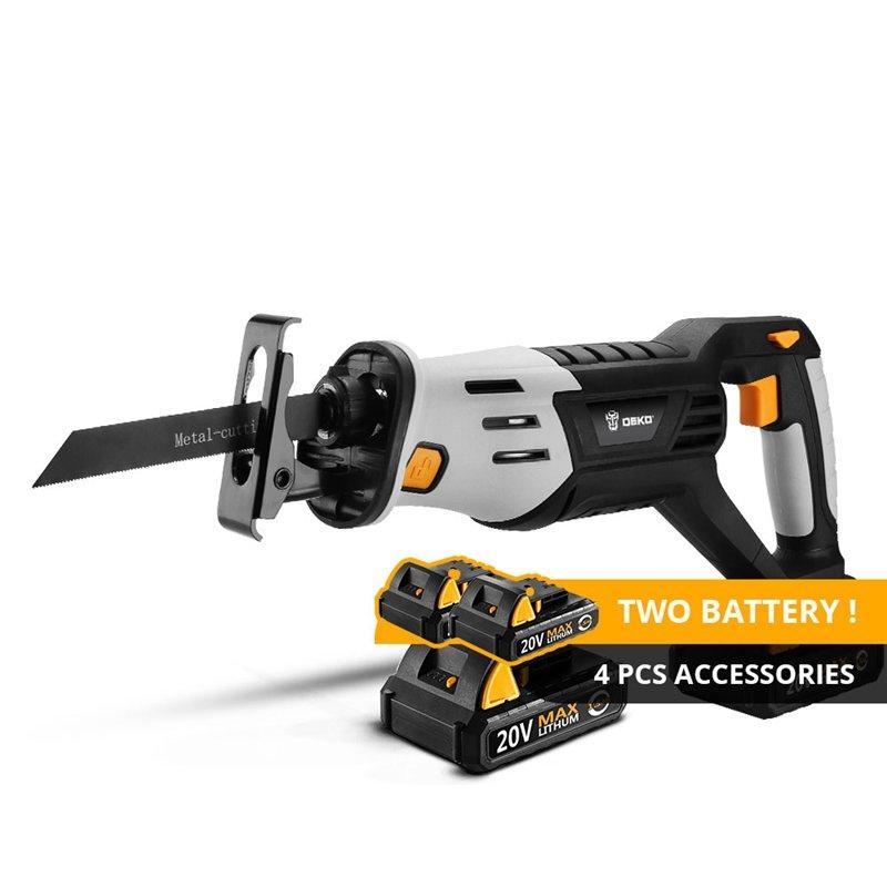 Электропила DEKO DKRS20Q2C аккумуляторная 20V с 4 лезвиями (арт. 26-2402122)
