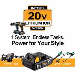 Электропила DEKO DKRS20Q2C аккумуляторная 20V с 4 лезвиями (арт. 26-2402122)