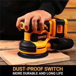 Шлифовальная машина DEKO аккумуляторная 20V 125мм (арт. 26-2402161)