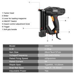 Deko электрический степлер черный 220V для мебели (арт. 26-2402192)
