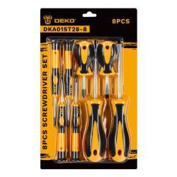 Набор отверток DEKO хромированный 8 шт для дома (арт. 26-2402202)