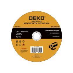 Deko диск отрезной 180x1.6x22.2 мм для металла и дерева (арт. 26-2402216)