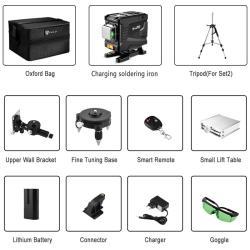 Deko лазерный уровень 3D 12 линий для дома (арт. 26-2402316)