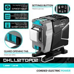 Лазерный уровень 3D 12 линий 520nm для дома (арт. 26-2402319)