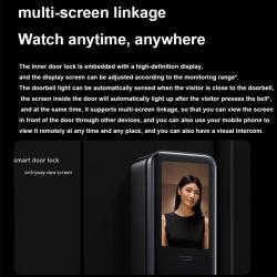 Замок xiaomi с распознаванием лиц и экраном (арт. 26-1702097)