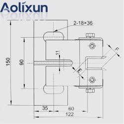 Направляющая башмака kone & otis DX10A для лифта (арт. 26-2502124)