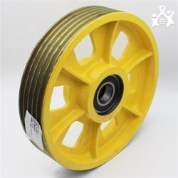 Шкив направляющий KONE стальной 410*5*10 для противовеса (арт. 26-2502177)