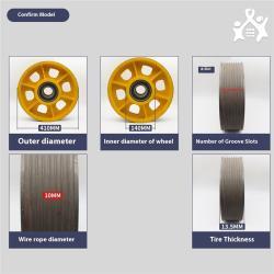 Колесо направляющее tongli 410*8*10 для автомобильной тяги (арт. 26-2502226)