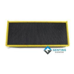 Запчасти эскалатора hitachi стальная ступень с желтой окантовкой (арт. 26-2102015)